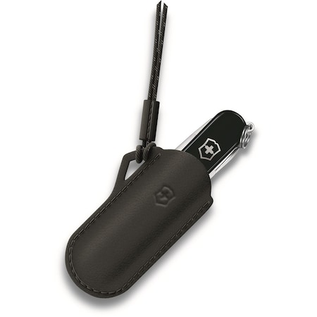 Swiss Army Brands 2024 Victorinox Leather Pouch, Dark Illusion VIC-4.0670.3